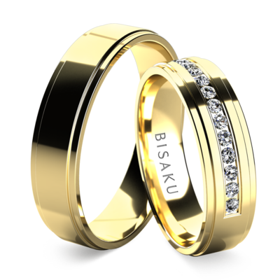 Snubní prsteny žluté zlato Avis