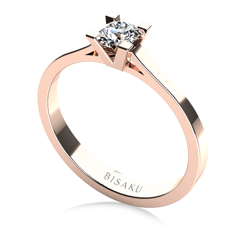 Zásnubní prsten růžové zlato Zyla