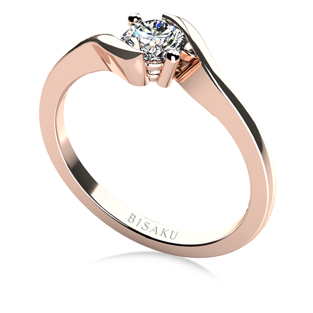 Zásnubní prsten růžové zlato Maris