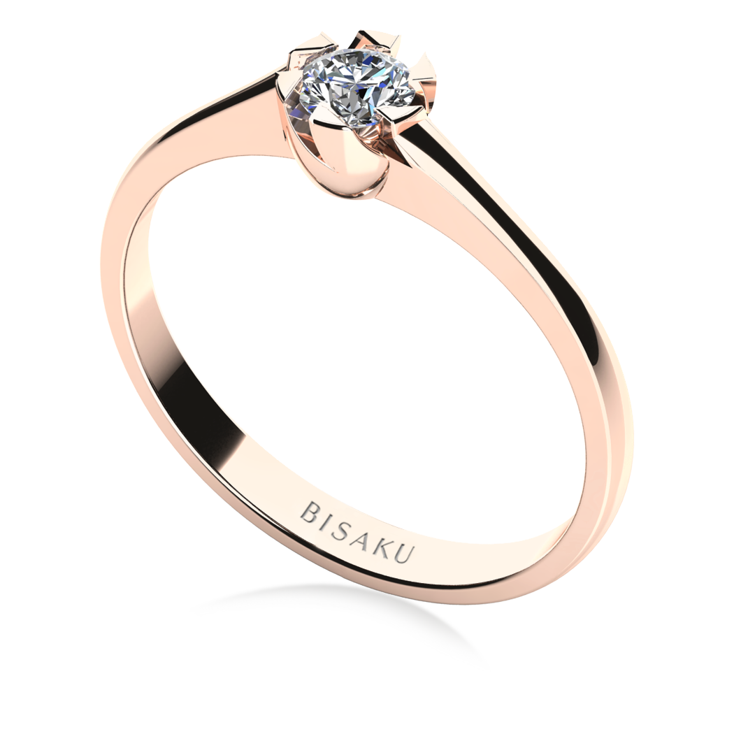 Zásnubní prsten růžové zlato Tessa