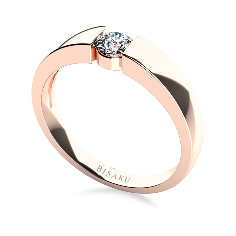 Zásnubní prsten růžové zlato Thea