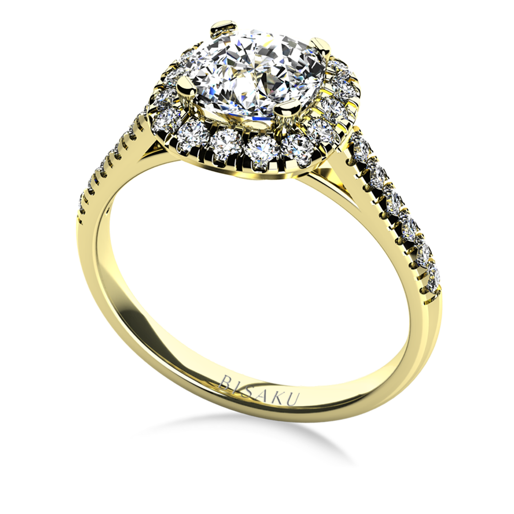 Zásnubní prsten žluté zlato PoetRing