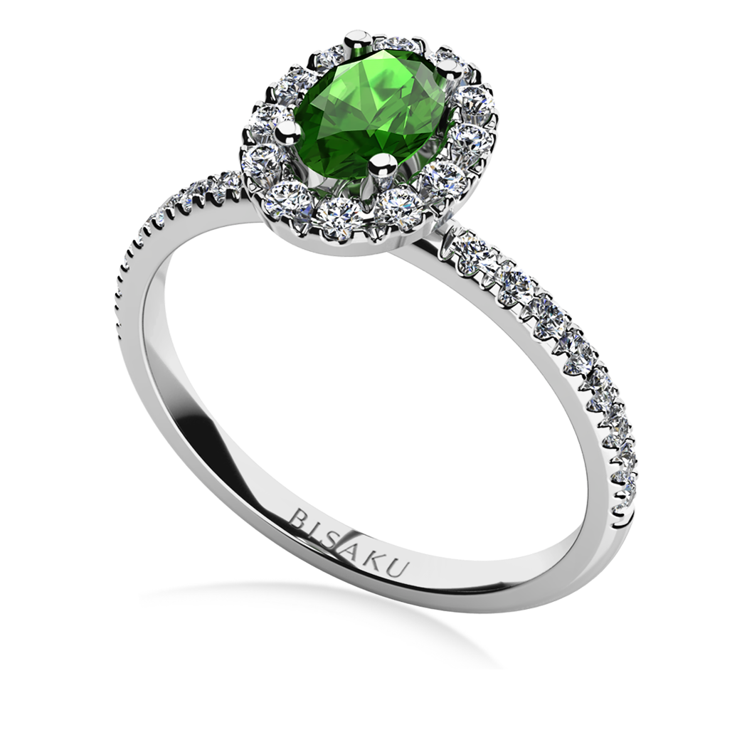 Zásnubní prsten bílé zlato Ella