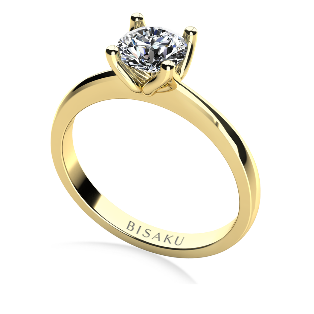 Zásnubní prsten žluté zlato Jenna