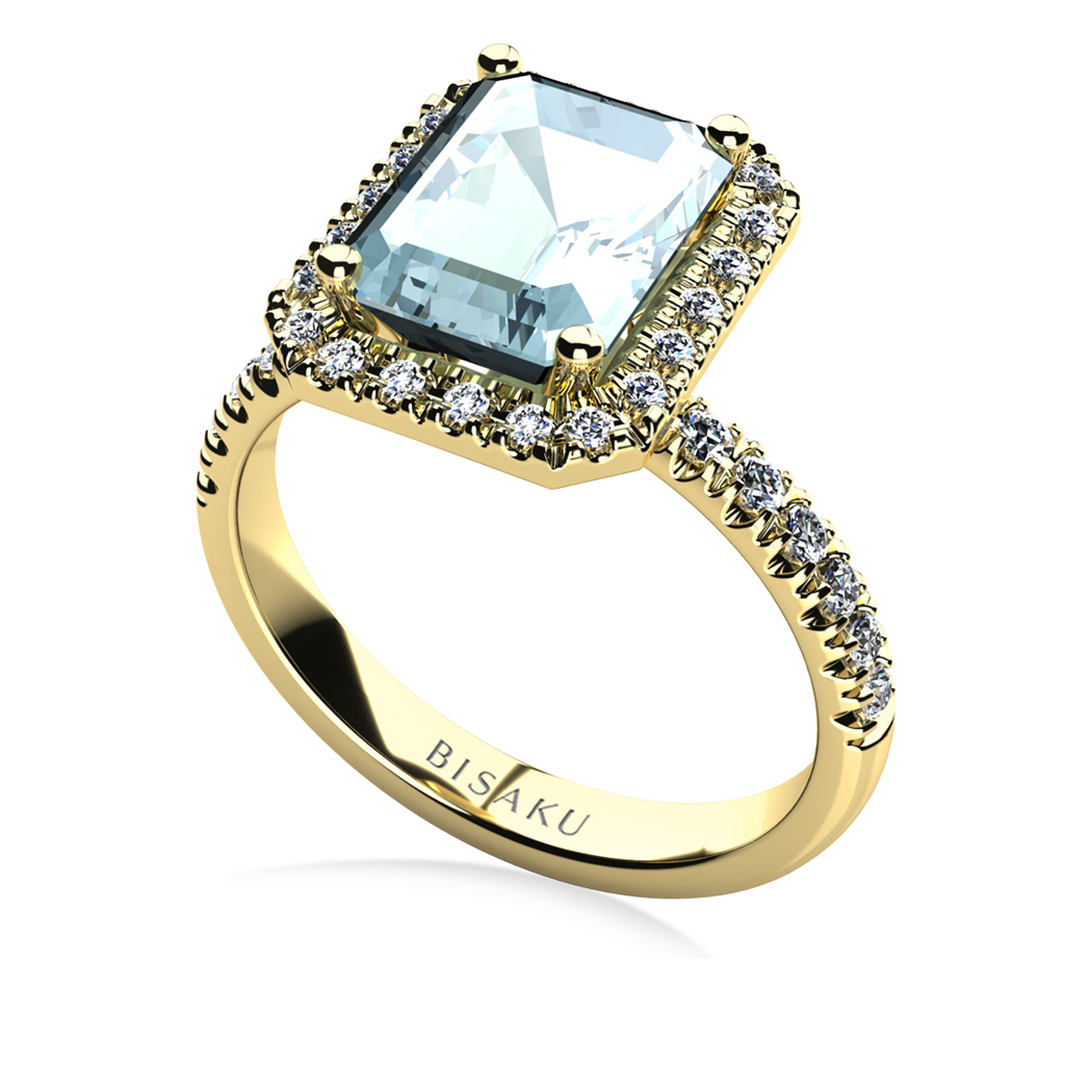 Zásnubní prsten žluté zlato ArianaI