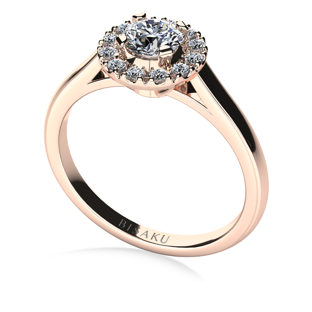 Zásnubní prsten růžové zlato Naomi