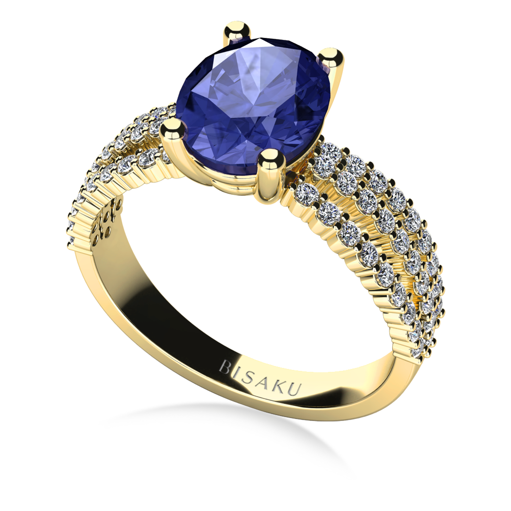 Zásnubní prsten žluté zlato AmiraII