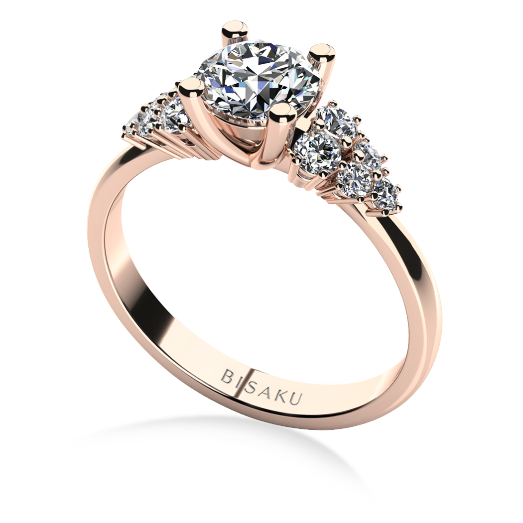 Zásnubní prsten růžové zlato Hollie