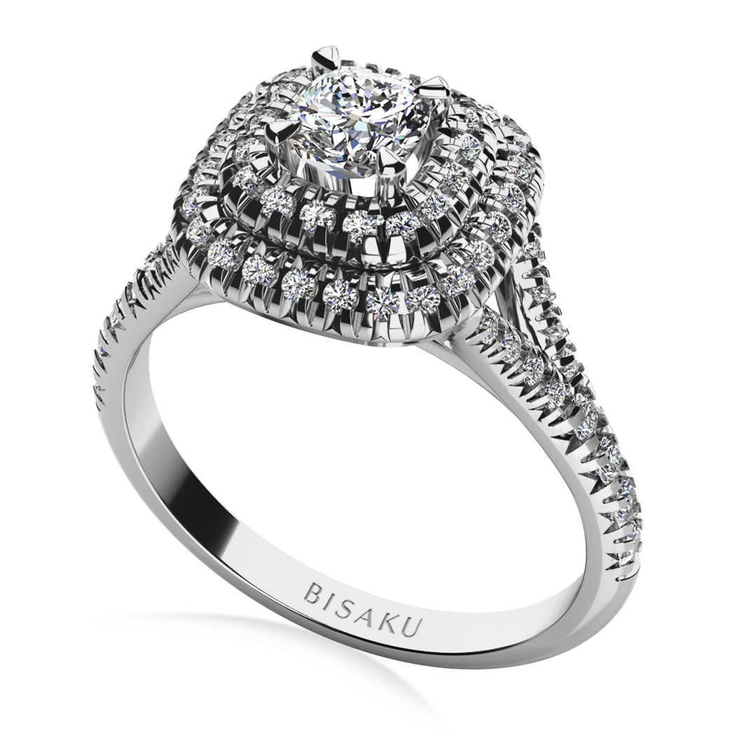 Zásnubní prsten bílé zlato Claire