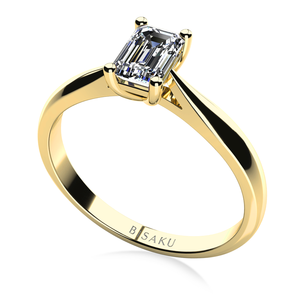 Zásnubní prsten žluté zlato Nadine