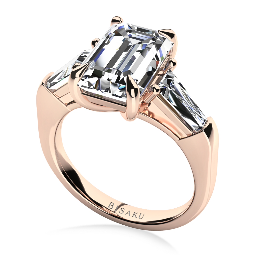 Zásnubní prsten růžové zlato Aurora