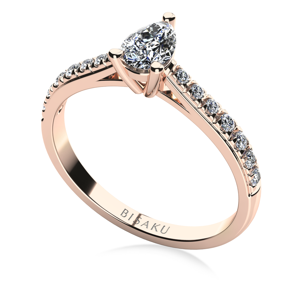 Zásnubní prsten růžové zlato Eliza