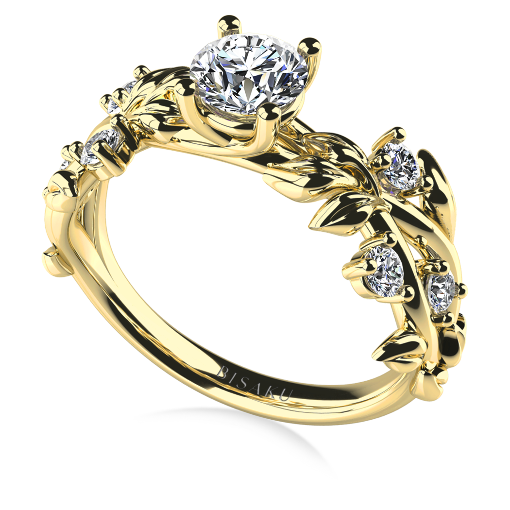 Zásnubní prsten žluté zlato Sarila