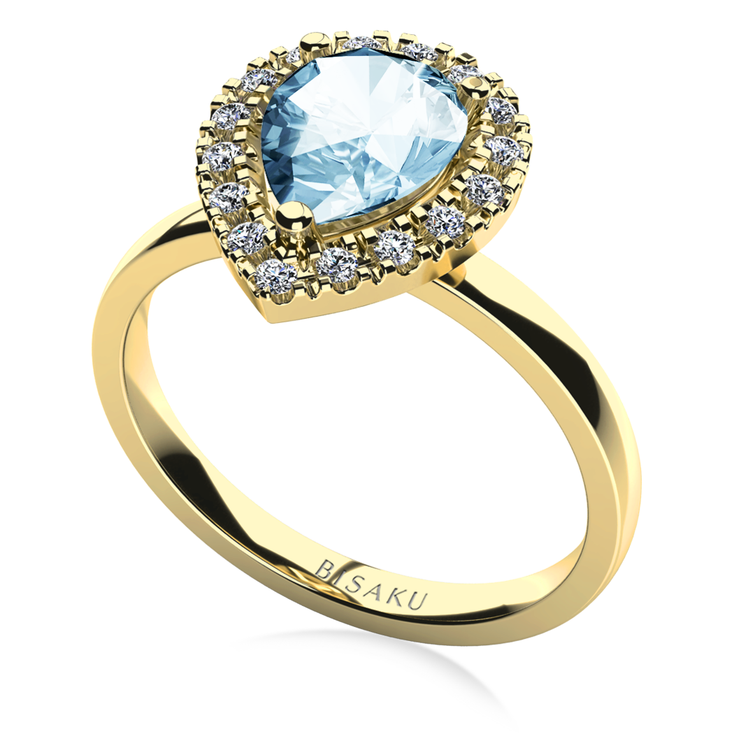 Zásnubní prsten žluté zlato PalomaBlue