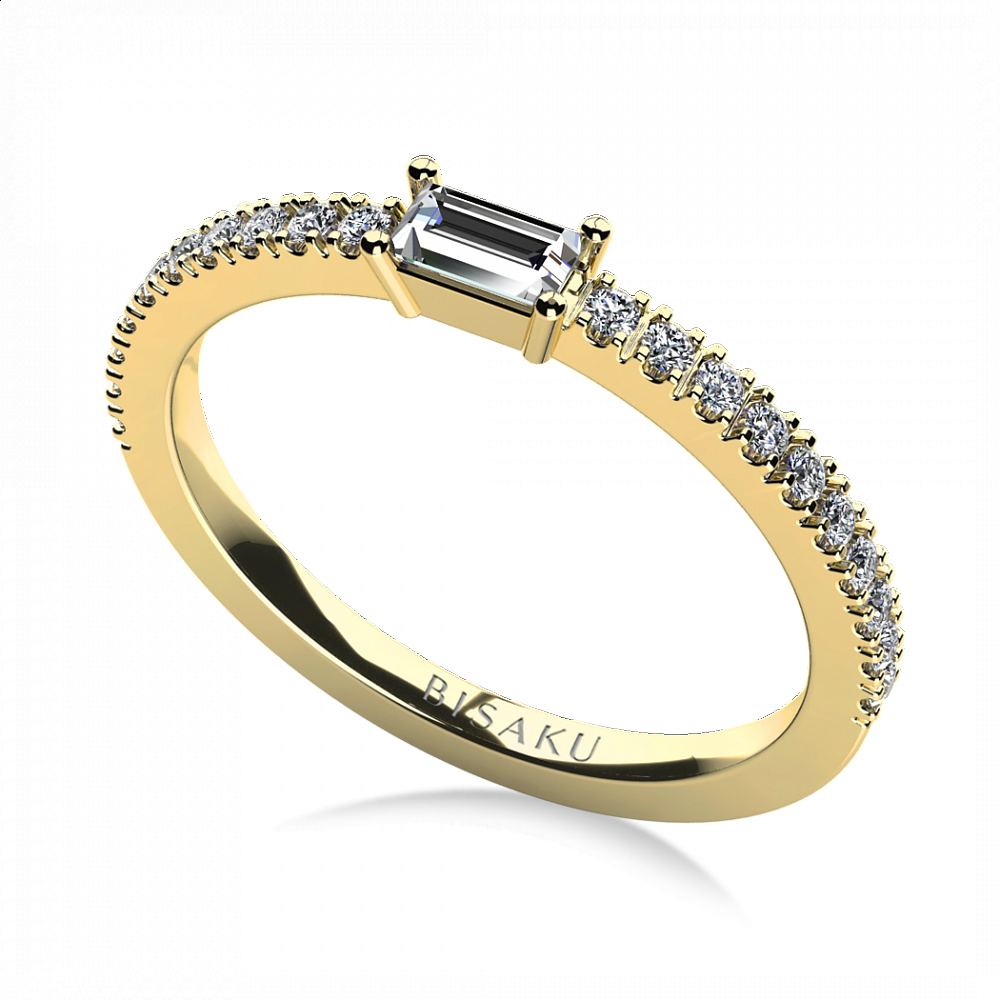 Zásnubní prsten žluté zlato Diane