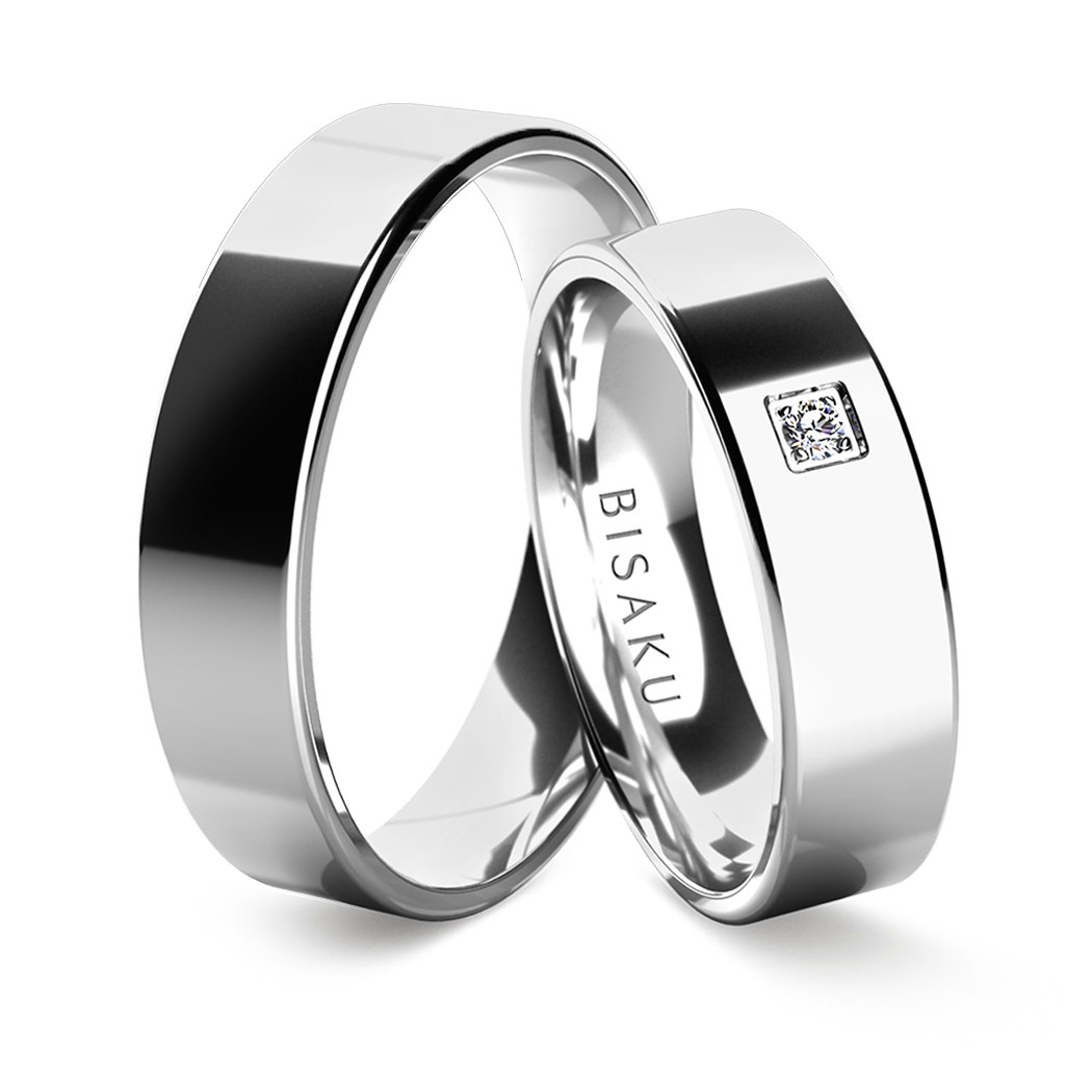 Snubní prsteny bílé zlato JacobVI