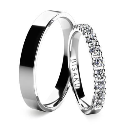 Snubní prsteny bílé zlato EternityX