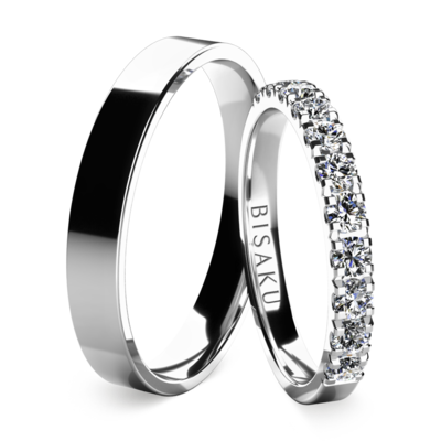 Snubní prsteny bílé zlato EternityXII