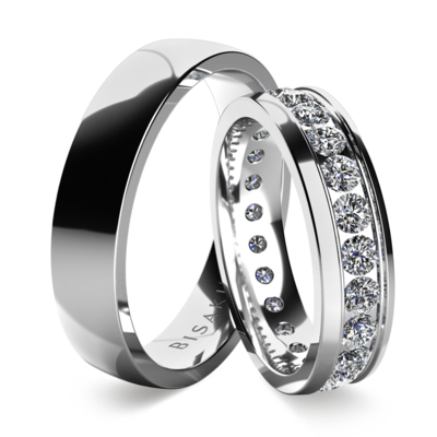 Snubní prsteny bílé zlato AreliI