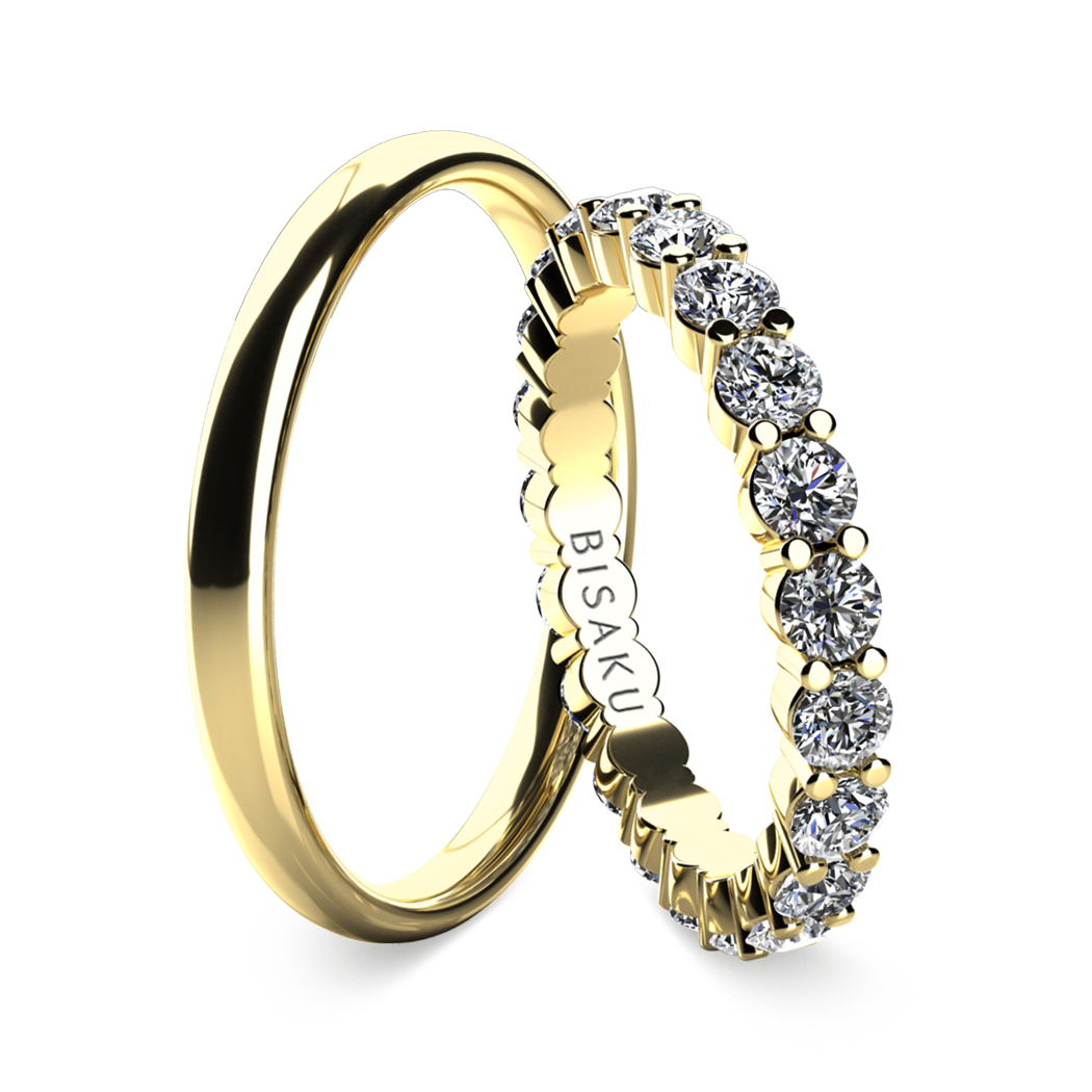 Snubní prsteny bílé zlato SalomeIV