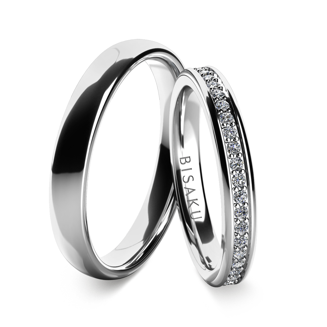 Snubní prsteny bílé zlato Elodie