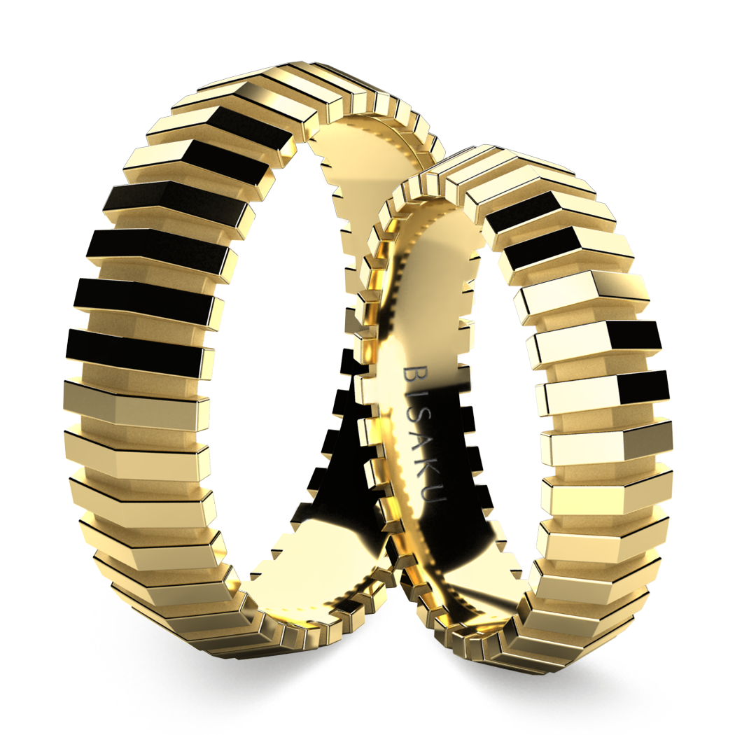 Snubní prsteny žluté zlato Qinn