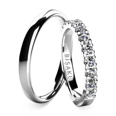 Snubní prsteny bílé zlato EternityXIII