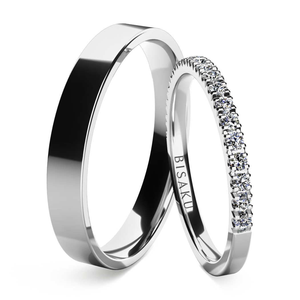 Snubní prsteny bílé zlato AriaIV