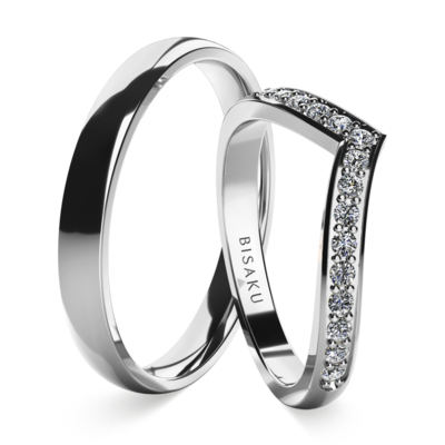 Snubní prsteny bílé zlato VeraI