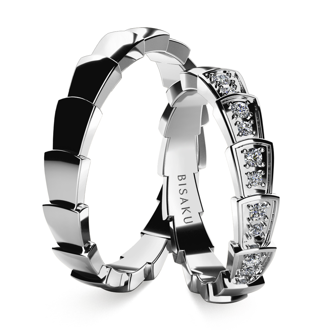 Snubní prsteny bílé zlato Capri