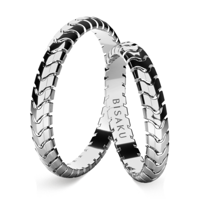 Snubní prsteny bílé zlato Serenity
