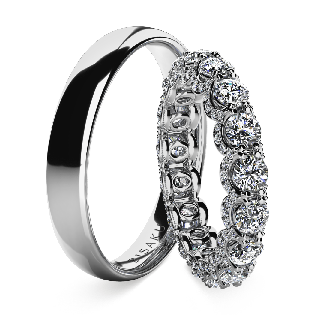 Snubní prsteny bílé zlato Marielle