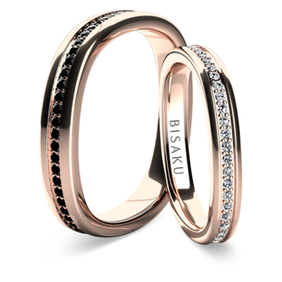 Snubní prsteny růžové zlato Ilias