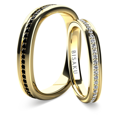 Snubní prsteny žluté zlato Ilias