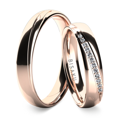 Snubní prsteny růžové zlato Penelope